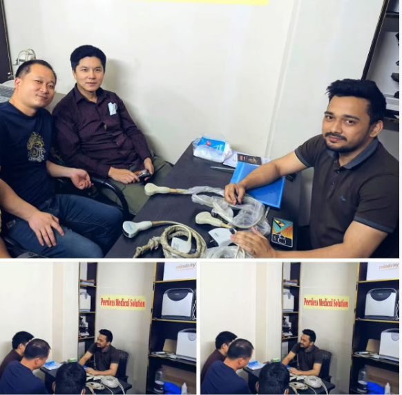 我司工程师海外洽谈彩超维修业务(图1)